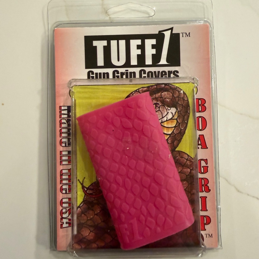 TUFF1 BoaGrip Pink‎ Universal Gun Grip Cover Textured Slip-On Sleeve BoaGrip Pnk